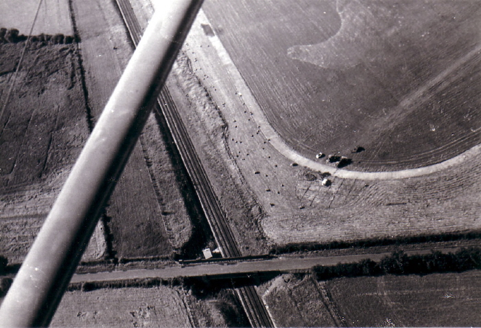 Before the Hangar and Station from the air 1965